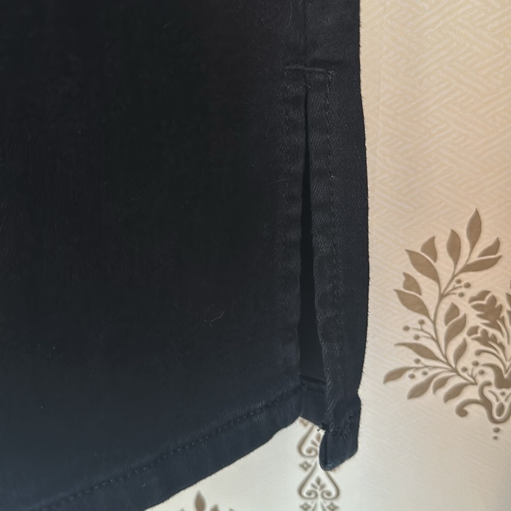 NWT Nine West Black Bootcut Jeans 20W High Rise Denim Stretch Leg Slit - Picture 4 of 12